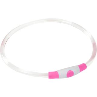 Lyshalsbånd Illuminated 65 cm pink