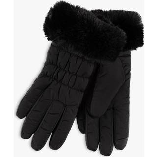 Totes Totes Black Ladies Isotoner Water Repellent Gloves with Smartouch