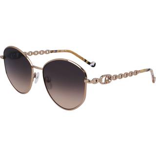 Liu Jo Kvinde LJ156S 740 Solbriller Metal Guld Brun Geometrisk Normal