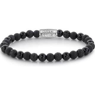 Rebel & Rose Armband Black Rocks RR-60033-S-L Herren