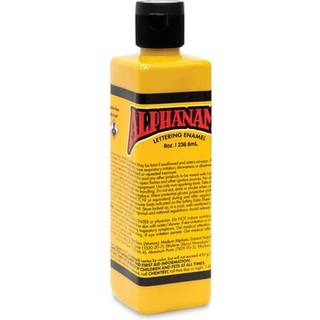 Alpha 6 Alphanamel - Imitation Gold - Emaljemaling til pinstripingskilt Maling Bogstaver Fine Art 36 Farver Flere størrelser 8 oz