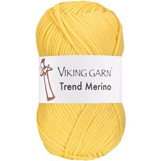 Viking Trend Merino 440 Gul Indhold: 100% Ekstrafin merinould Vægt/længde: 50 gram = ca. 125 meter Anbefalede pinde: 4.5 mm Strikkefasthed: 10 cm = 20 m Vask: Kan vaskes på skånsom maskinvask / Maks. 30ºC / Tørres fladt.