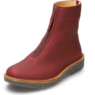 El Naturalistatil kvinder. 255811AD0005_091 Ankelstøvler i læder N5581 Volcano maroon (39), Fast, 1-3 cm, Lynlås, Casual, Rødbrun