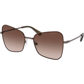 Swarovski SK7008 400213 57 Solbriller Kvinder Brun - Bronze with Rhinestones - 57mm