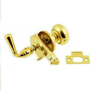 Idhba IDH af St. Simons 21250-3NL Premium kvalitet solid stormskærm dørlås poleret messing ingen lak