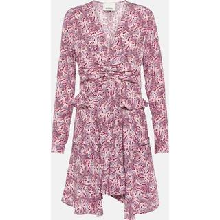 Isabel Marant Usmara printed silk-blend minidress - purple - XS