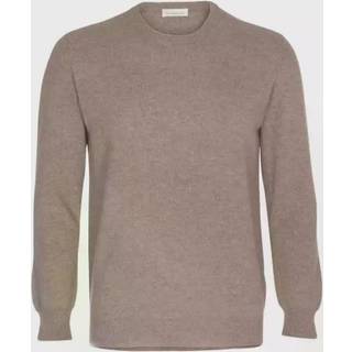Scandinavianlux klassisk cashmere pullover med rund hals beige XX-Large