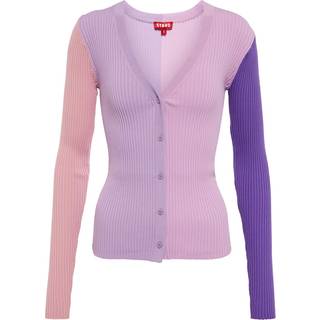 Staud Cargo ribbed-knit cardigan - multicoloured - S