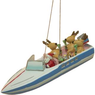 Cape Shore SS Santa og Reindeer Party Boat Christmas Ornament