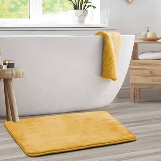 Clara Clark Bath Mat - Memory Foam Bath Mat - Soft Badeværelsetæppe - Non Slip and Super Absorbent - Hurtig tørringsmaskine Vaskbart bademåtte -