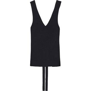 Joseph Sleeveless ribbed-knit top - black - XS