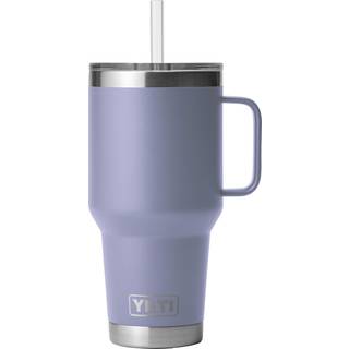Yeti Rambler 35 oz tumbler med h?ndtag og str?l?g rejse krus vand tumbler vakuum isoleret kop med h?ndtag rustfrit st?l kosmisk syrin