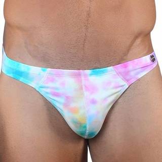 Roberto Lucca Tye Dye Thong - White