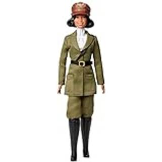 Barbie Inspirerende Women Doll Bessie Coleman Collectible kl?dt i Aviator Suit med hjelm og beskyttelsesbriller