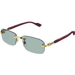 Gucci GG1221S 003 56 Solbriller Mænd Guld - Gold - 56mm
