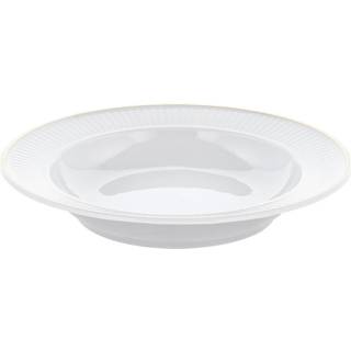 Pillivuyt - Plissé Deep Plate Ovenproof Porcelain - Dybe tallerkner - Hvid