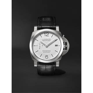 Panerai - Luminor Marina Quaranta Automatic 40mm Stainless Steel and Alligator Watch, Ref. No. PAM01271 - Men - White