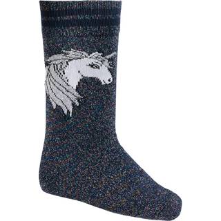 Equipage - Lia Glitter strømper - Navy / 28-32