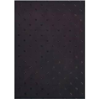 Badeforhæng med ringe sort 180x220 cm