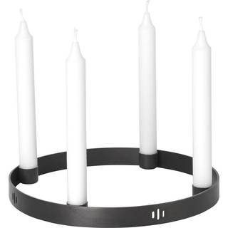 Candle Holder Circle - Small - Black Brass
