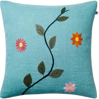 Chhatwal & Jonsson Bloom Pudebetræk 50x50 Cm Himmelblåt - Pyntepuder & Betræk Hør Heaven Blue - CC350150-23