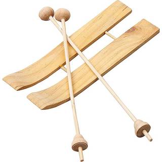 Træski med Stave - 3 Par i Pakke, 11x3,8 cm