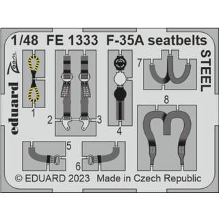 F-35A seatbelts STEEL 1/48 for TAMIYA