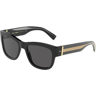 Dolce & Gabbana DG4390F Asian Fit 501/87 54 Solbriller Mænd Black - Black - 54mm