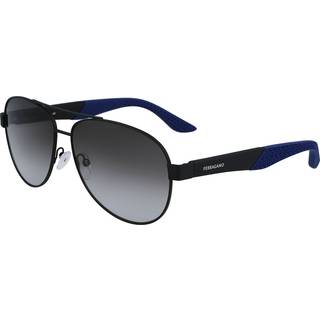 Ferragamo Mand SF275SN 002 Solbriller Metal Sort Pilot Normal Normal