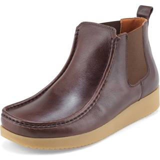 Ester Pull Up Leather Støvle, Coffee, 37
