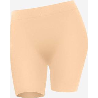 Biker-shorts i bæredygtig bambus i beige - OPHØRSUDSALG