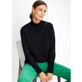 IN FRONT Camille High Neck Pullover, Farve: Black, Størrelse: S, Dame