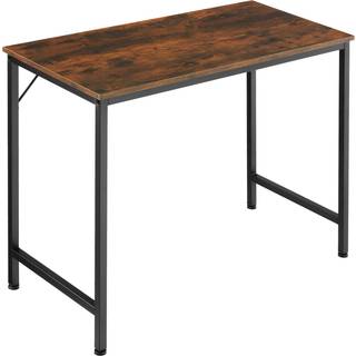 Jenkins skrivebord - Industrielt mørkt træ, rustikt,80 cm