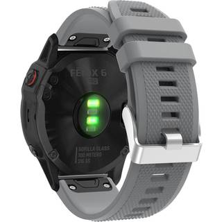 Garmin Fenix 6 Stilfuldt silikone Urrem - Grå