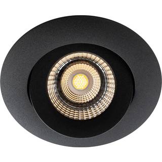SLC One 360° LED-indbygningslampe dæmp-til-varm sort
