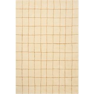 Chhatwal & Jonsson Chakra Tæppe 230x320 Cm Masala Yellow - Mønstrede tæpper Uld Fra New Zeeland Light Khaki - DH402333-23
