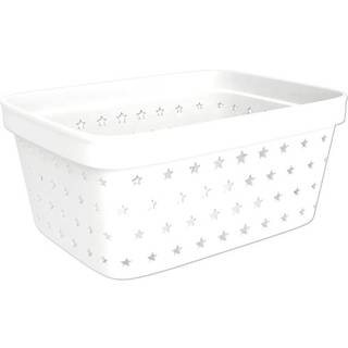Opbevaringskurv i plast Nordiska Plast Store It Star Basket, hvid, 166 x 125 x 75 mm, 1 liter