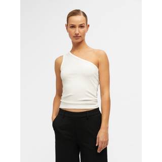 Objluca S/L One Shoulder Top - White - Object - Hvid XL