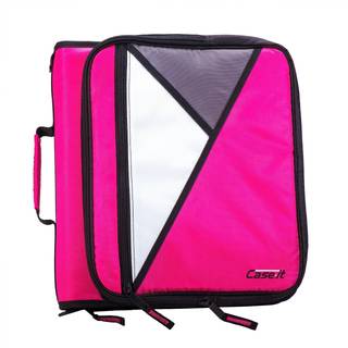 Case -it the Universal Zipper Binder - 2 tommer O -ringe - polstret lomme, der holder op til 13 tommer b?rbar computer/tablet - flere lommer - 40