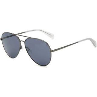 Rag & Bone RNB5052/G/S Asian Fit PTA/IR 59 Solbriller Mænd Silver - Dark Ruthenium Silver - 59mm