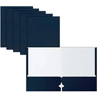 Better Office Products To lommeportef?lje mapper 50-pack marinebl? bogstavst?rrelse papirmapper 50 stykker m?rkebl?