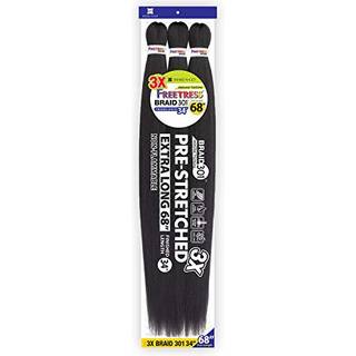 Freetress Synthetic Pre Stretched Braid - 3X Braid 301 34 """" (2 mørkebrun)