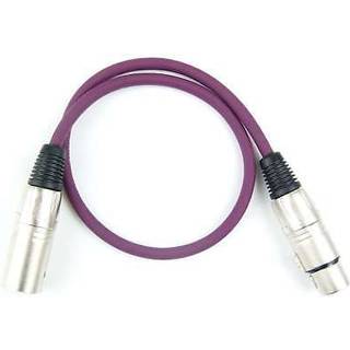 Microphone Cable XLR female to XLR male - 0.5m purple - Adam Hall Cables