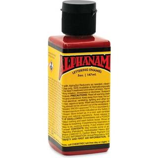 Alpha 6 Alphanamel - Mark Red - Emaljemaling til pinstripingskiltmaleri Logering Fine Art 36 farver Flere størrelser 5 oz