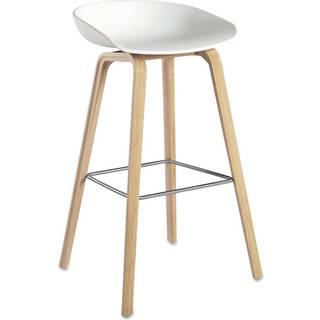 HAY AAS 32 Barstol Soaped Oak & White 2.0 H65 cm