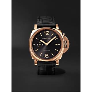 Panerai - Luminor Due Automatic 42mm Goldtech and Alligator Watch, Ref. No. PAM01041 - Men - Black