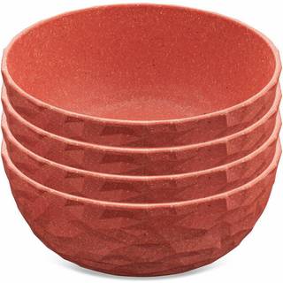Koziol Club skål Ø16,2 cm 4-pak Nature coral