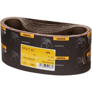 MIRKA Slibebånd, hiolit xo 100x560mm 10 stk - K80