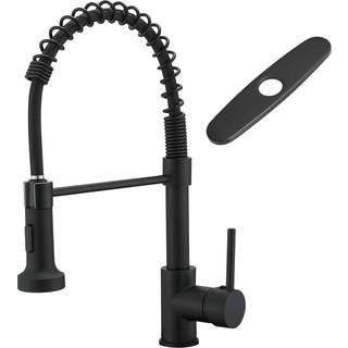 Sort køkkenhane med udtræksprøjter Aimadi Commercial Single Handle Pull-Down Sprayer Kitchen Faucets Matte sort