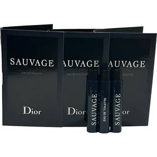 Dior Christian Sauvage Men Prøve Spray EDT Parfume Vial 1 ml /0,03 oz - 3 stk